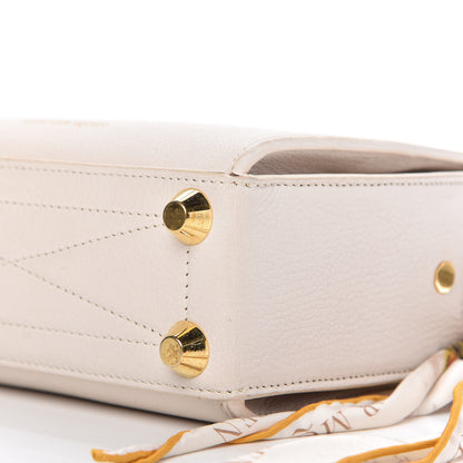 Alexander McQueen Silky Amish Grain Calfskin Scarf Box Shoulder Bag 19 Off White 8 of 13