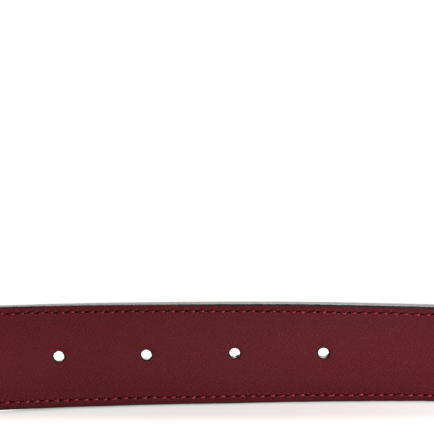 Plutone Calfskin Double G 30mm Belt 80 32 Rosso Ancora