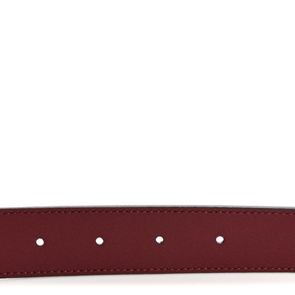 Gucci Plutone Calfskin Double G 30mm Belt 80 32 Rosso Ancora 4 of 6