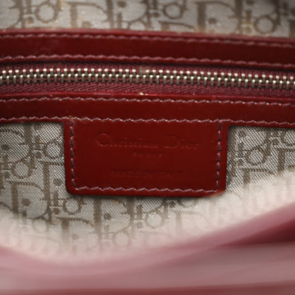 Christian Dior Patent Cannage Large Lady Dior Red 6 of 11