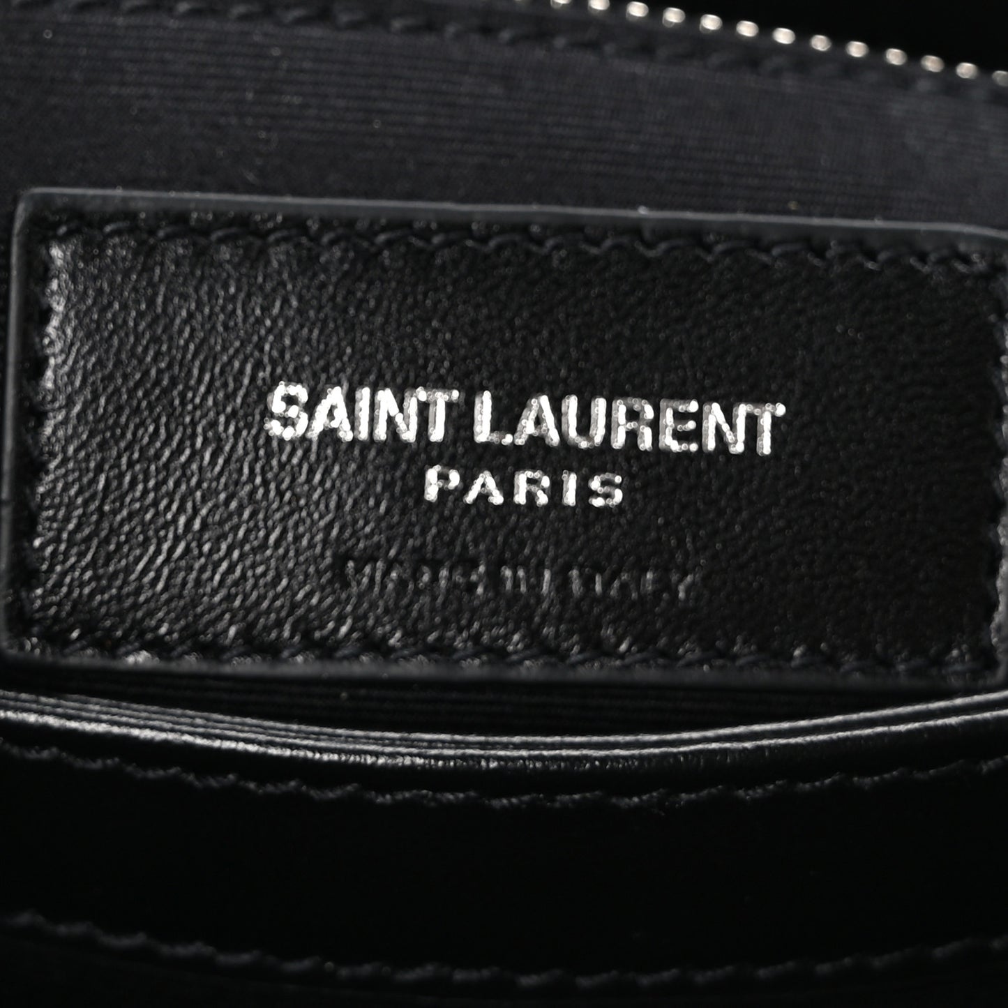 Calfskin Y Quilted Monogram Toy Loulou Crossbody Bag Black