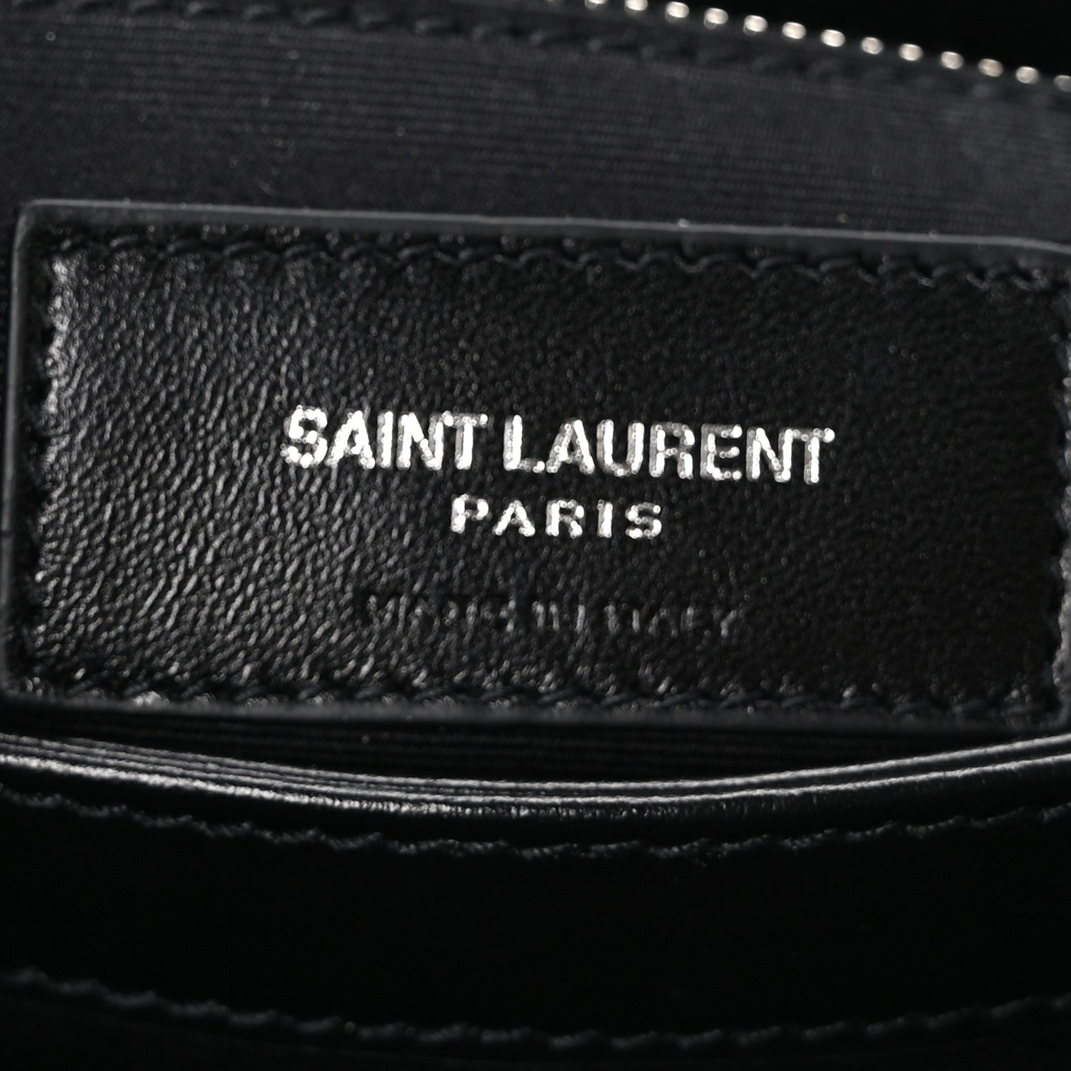 Saint Laurent Calfskin Y Quilted Monogram Toy Loulou Crossbody Bag Black 6 of 11