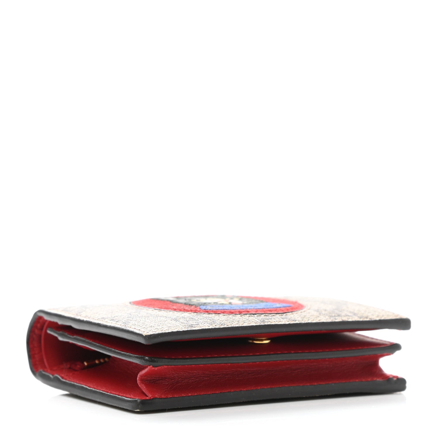Gucci Soft GG Supreme Monogram Mystic Cat Card Case Wallet 4 of 8
