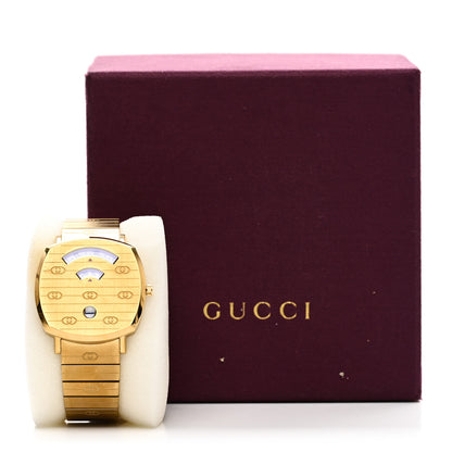 Gucci Stainless Steel 38mm Grip Quartz Watch Gold 5 of 5