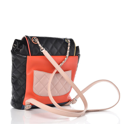 Chanel Lambskin Quilted Small Cuba Urban Spirit Backpack Black 3 of 7