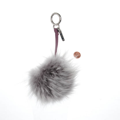 Fendi Fox Fur Jessy Jr Monster Bag Bug Charm Lilla Multicolor Perla 2 of 4