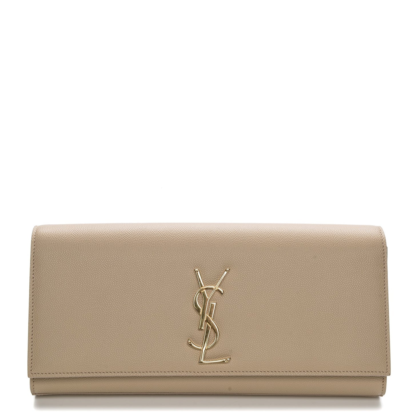 Grain De Poudre Classic Monogram Clutch Nude
