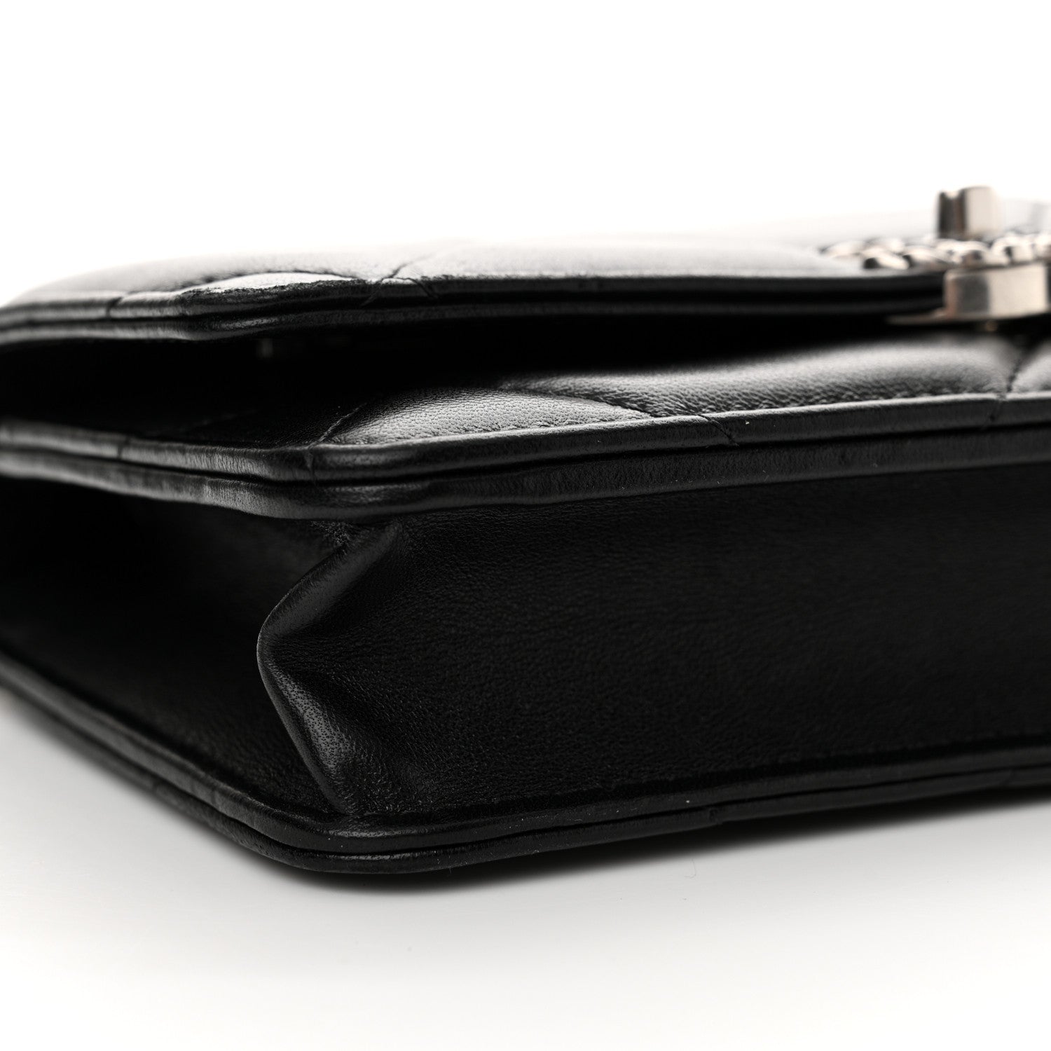 Chanel Lambskin Quilted Chanel 19 Wallet On Chain WOC 7 of 14