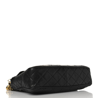 Chanel Lambskin Quilted CC Tassel Camera Case Black 4 of 10