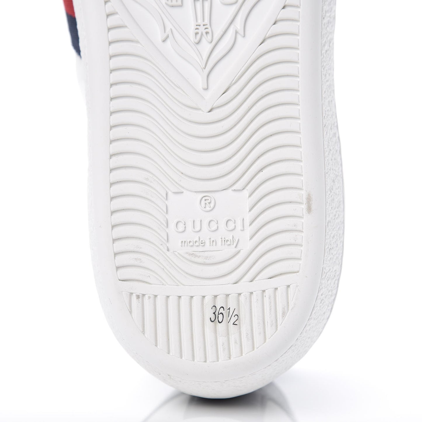 Calfskin Ayers Web Ace Sneakers 36.5 White Blue
