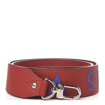 Louis Vuitton Taurillon Bandouliere Shoulder Strap Rouge 1 of 4