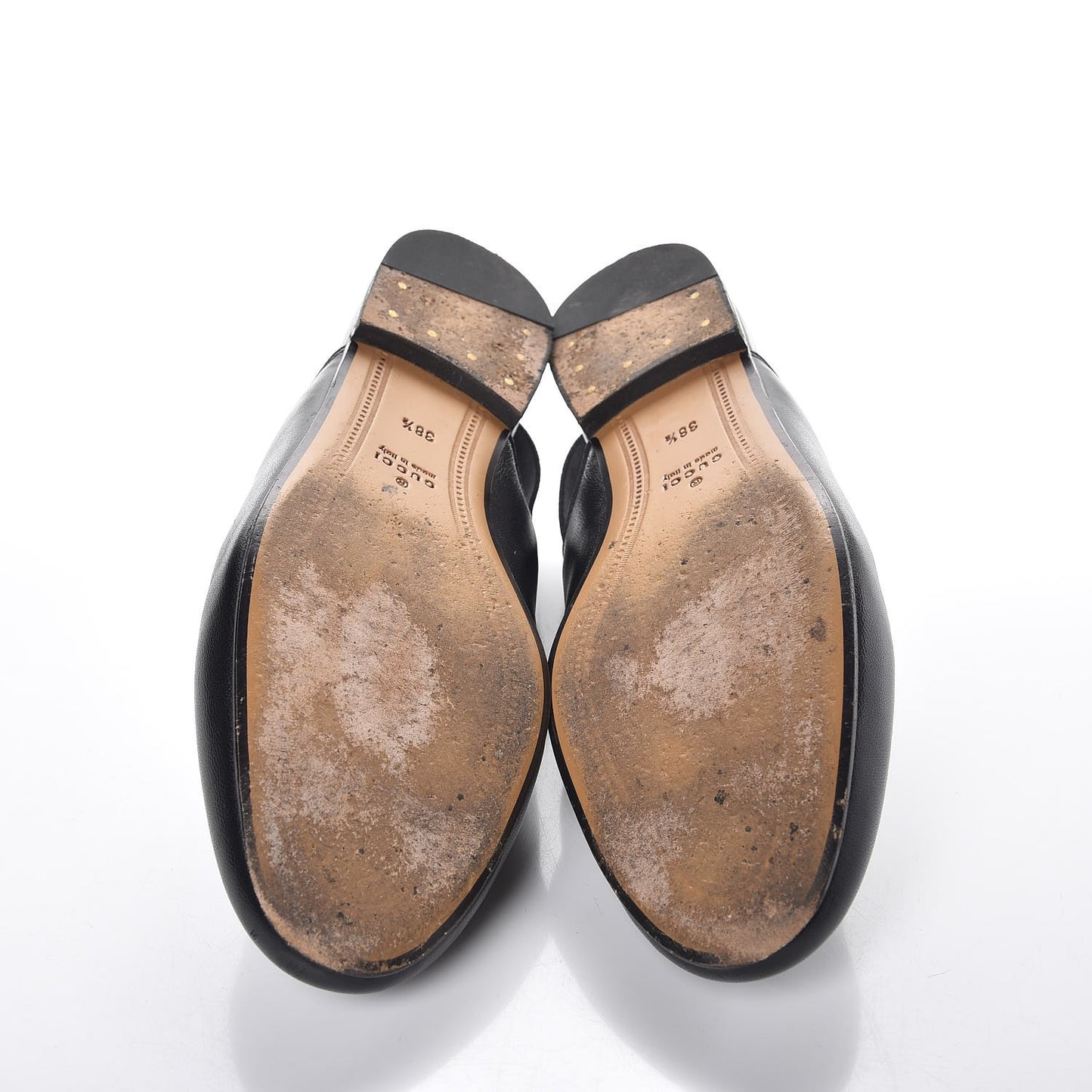 Nappa Womens Horsebit Slingback Slippers 38.5 Black