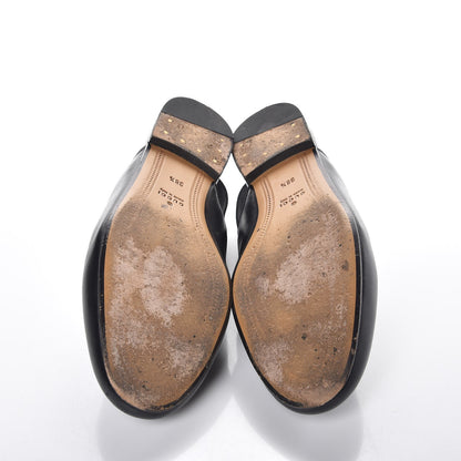 Gucci Nappa Womens Horsebit Slingback Slippers 38.5 Black 7 of 13