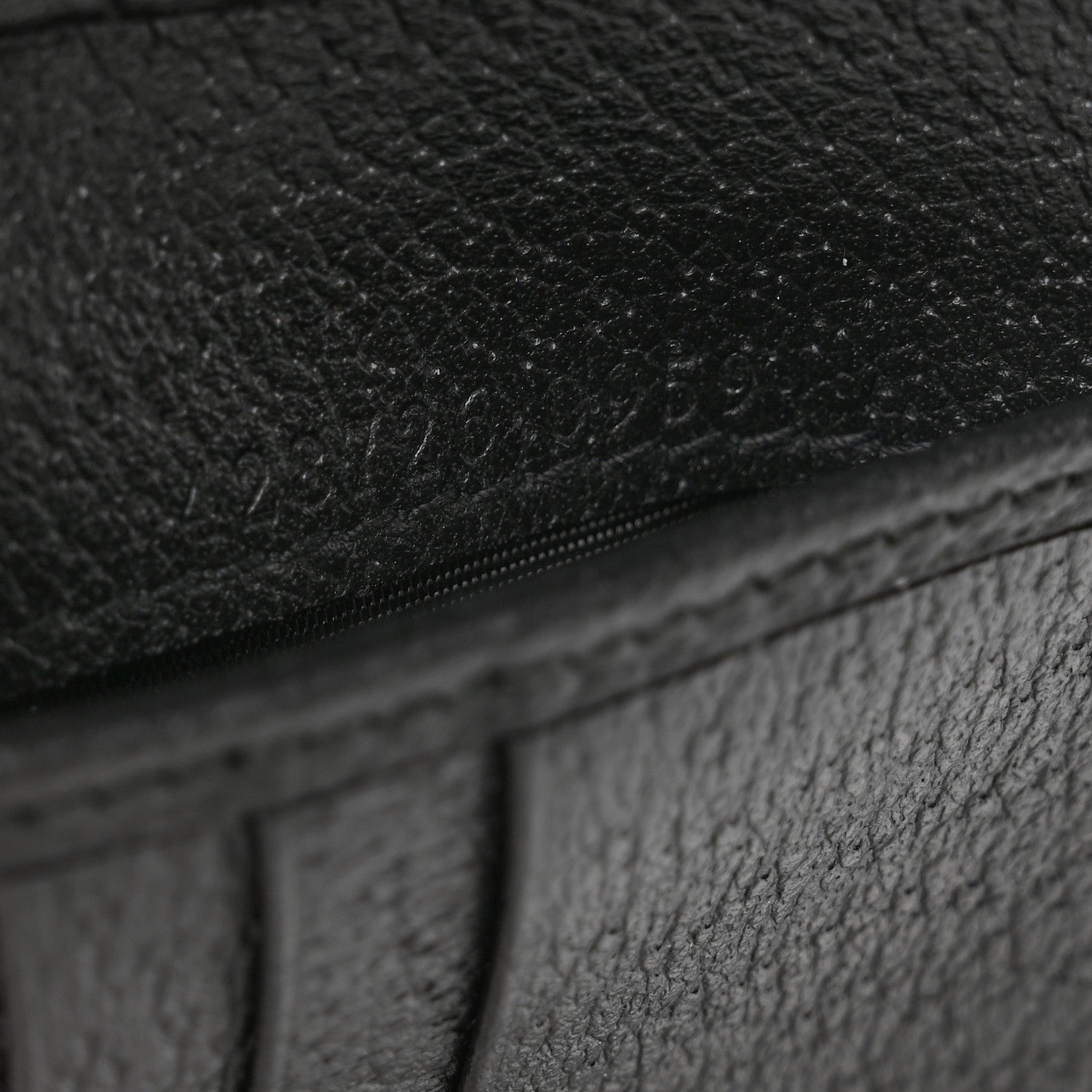 Gucci Calfskin Boar Effect GG Marmont Bi-Fold Wallet Black 7 of 8
