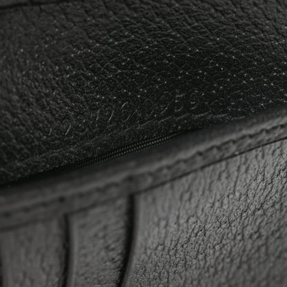 Gucci Calfskin Boar Effect GG Marmont Bi-Fold Wallet Black 7 of 8