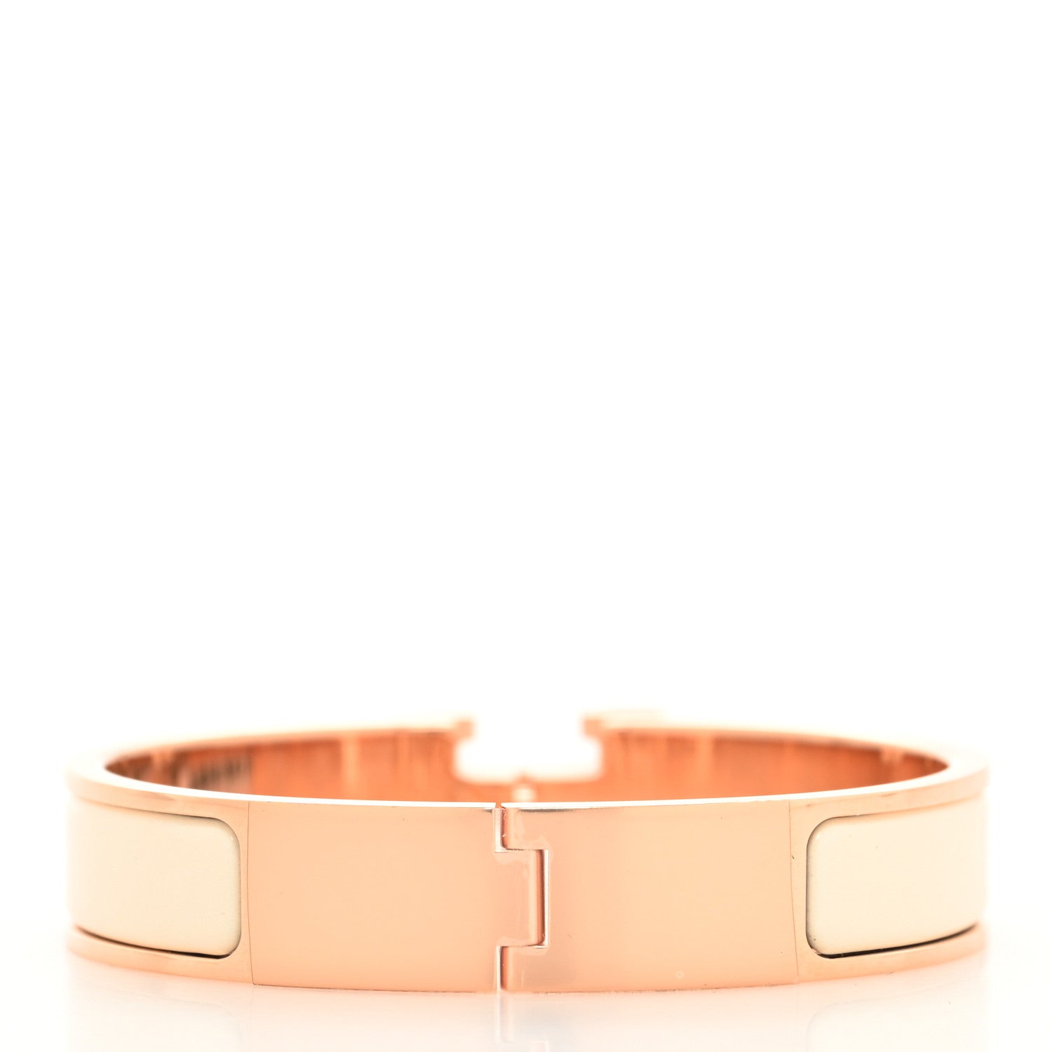 Hermes Enamel Narrow Clic Clac H Bracelet PM Creme 3 of 5