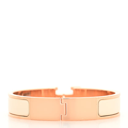 Hermes Enamel Narrow Clic Clac H Bracelet PM Creme 3 of 5