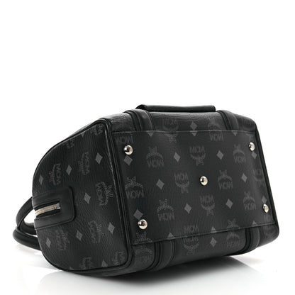 MCM Visetos Small Boston Bag Black 4 of 14