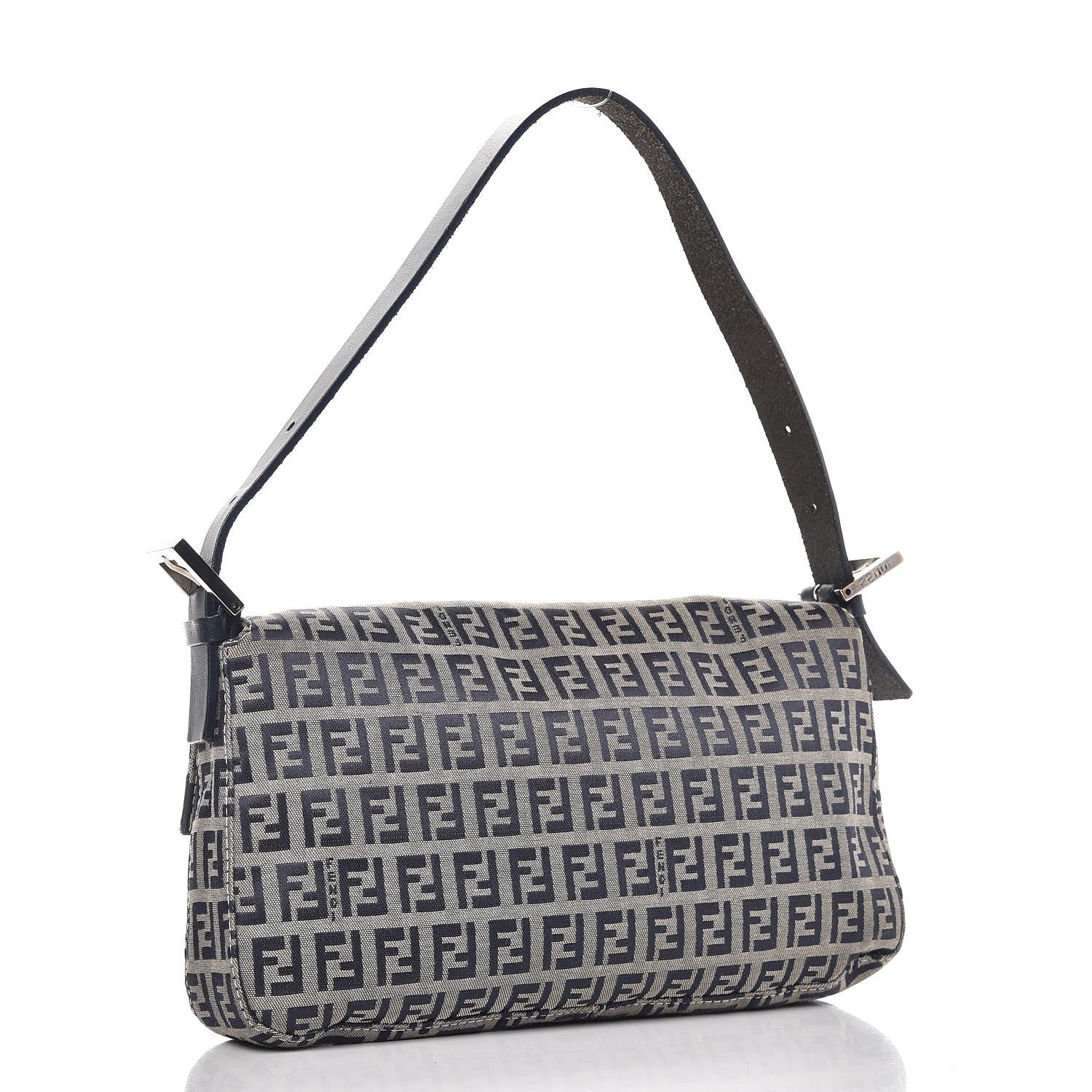 Fendi Zucchino Baguette Navy 3 of 7