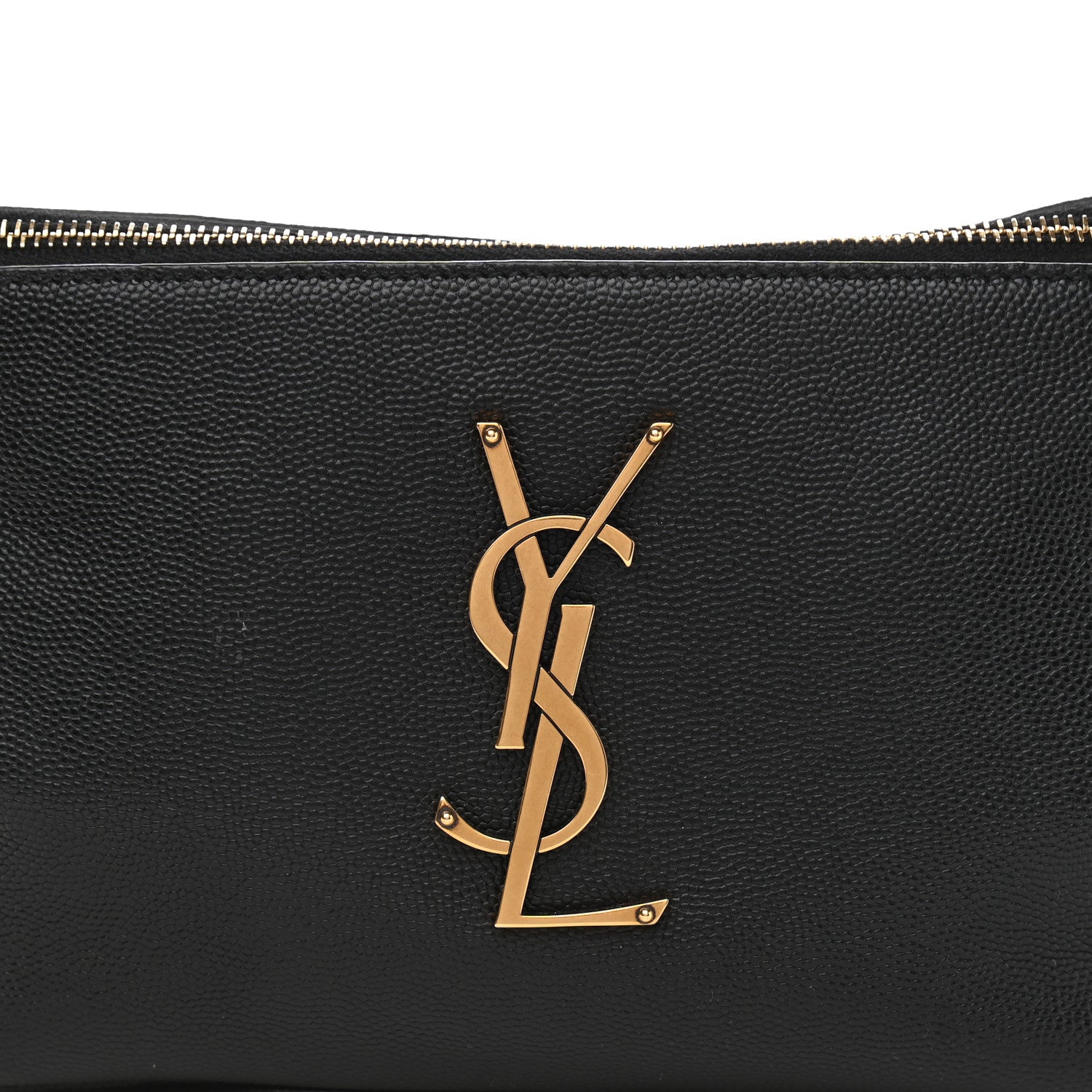 Saint Laurent Grain De Poudre Monogram Belt Bag Black 9 of 10