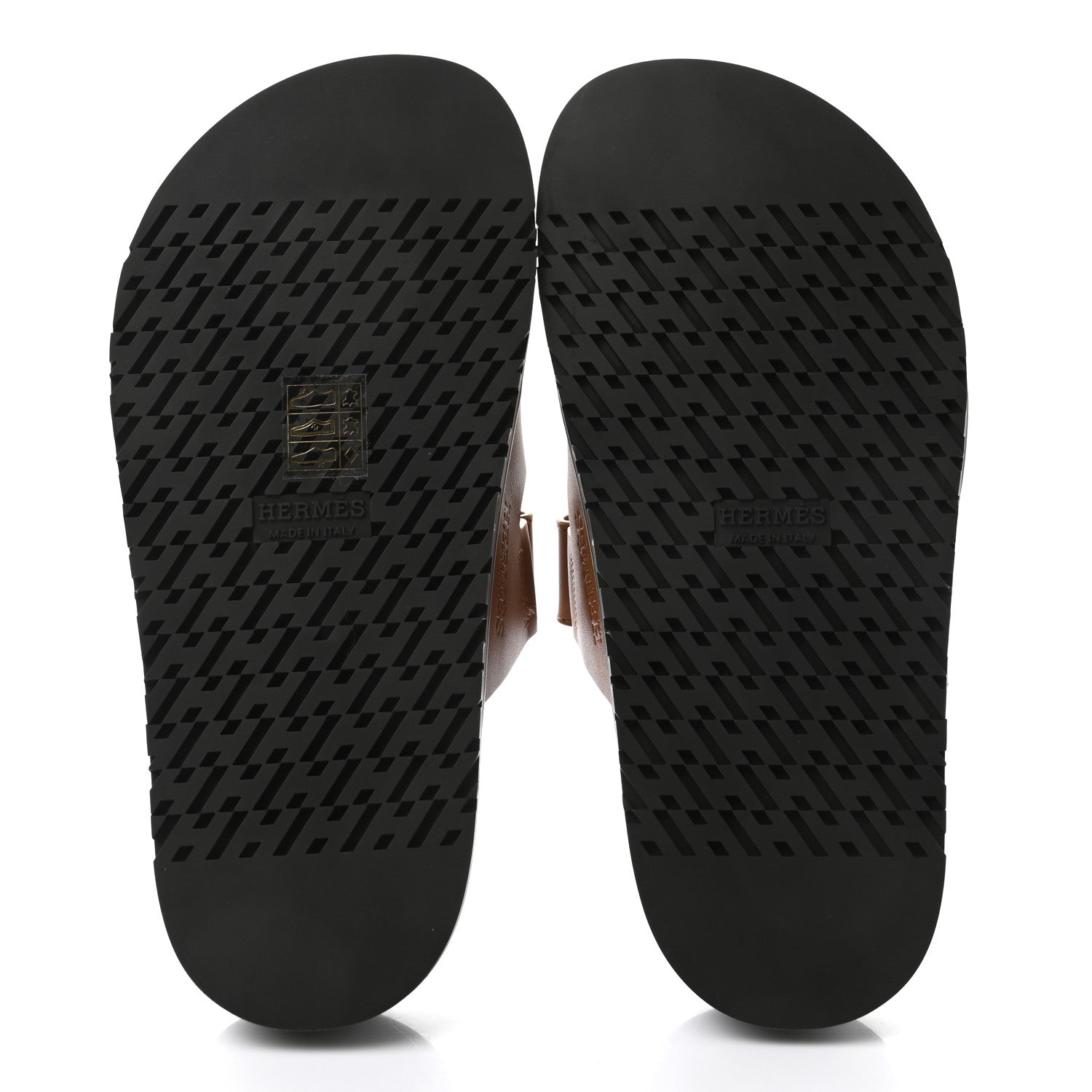 Hermes Calfskin Womens Chypre Sandals 35 Gold 5 of 9