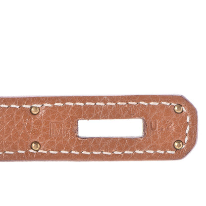 Hermes Taurillon Clemence Birkin 35 Gold 14 of 34