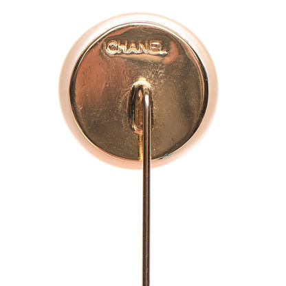 Chanel Pearl Brooch Pin Gold 4 of 5
