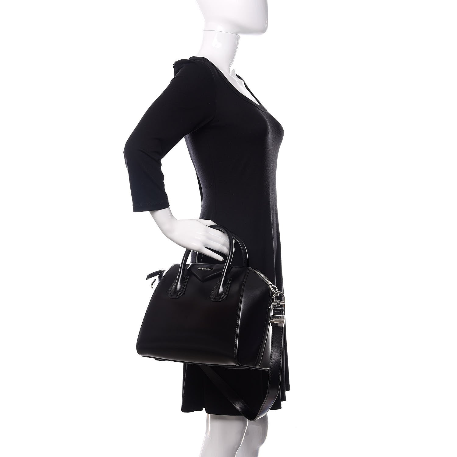 Givenchy Shiny Lord Calfskin Small Antigona Black 3 of 10