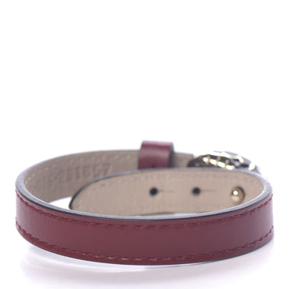 Bulgari Calfskin Serpenti Forever Bracelet Ruby Wine 3 of 6