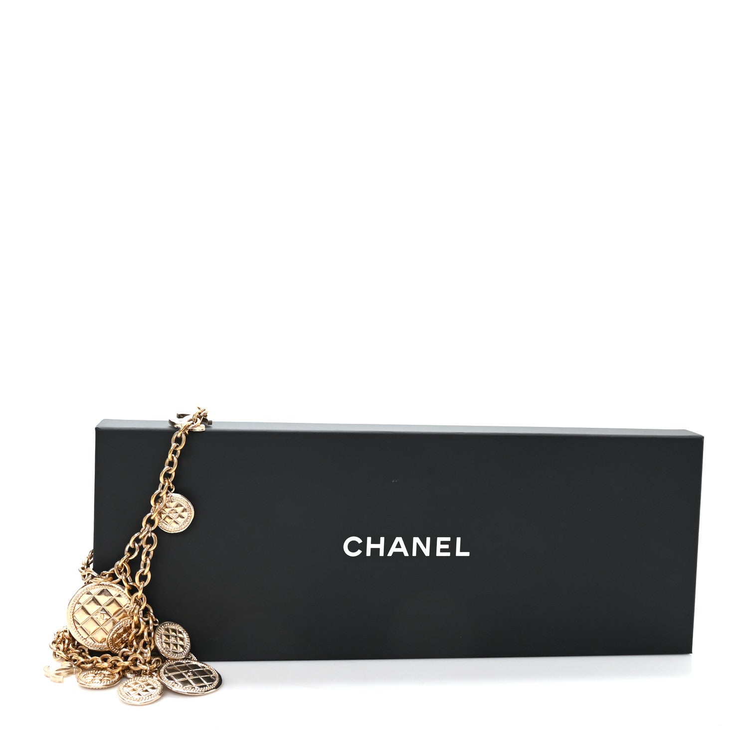 Chanel Chain Quilted CC Medallion Multi Chain Belt 75 Gold 4 of 4
