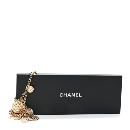 Chanel Chain Quilted CC Medallion Multi Chain Belt 75 Gold 4 of 4