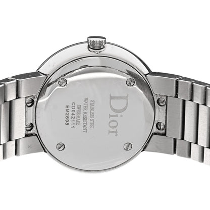 Christian Dior Stainless Steel Diamond Bezel Mother of Pearl 33mm La D De Dior Quartz Watch 4 of 4