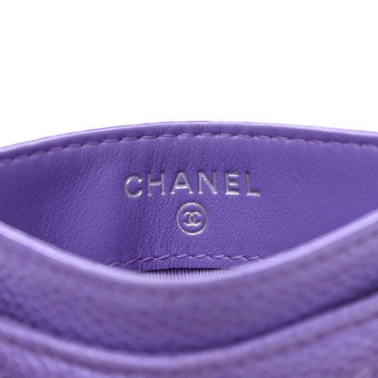 Chanel Caviar Quilted Incognito Card Holder Purple 6 of 9