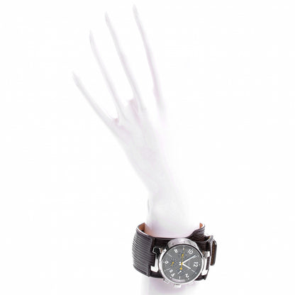 Louis Vuitton Stainless Steel Epi 38mm Tambour Chronograph Quartz Watch Brown 2 of 5