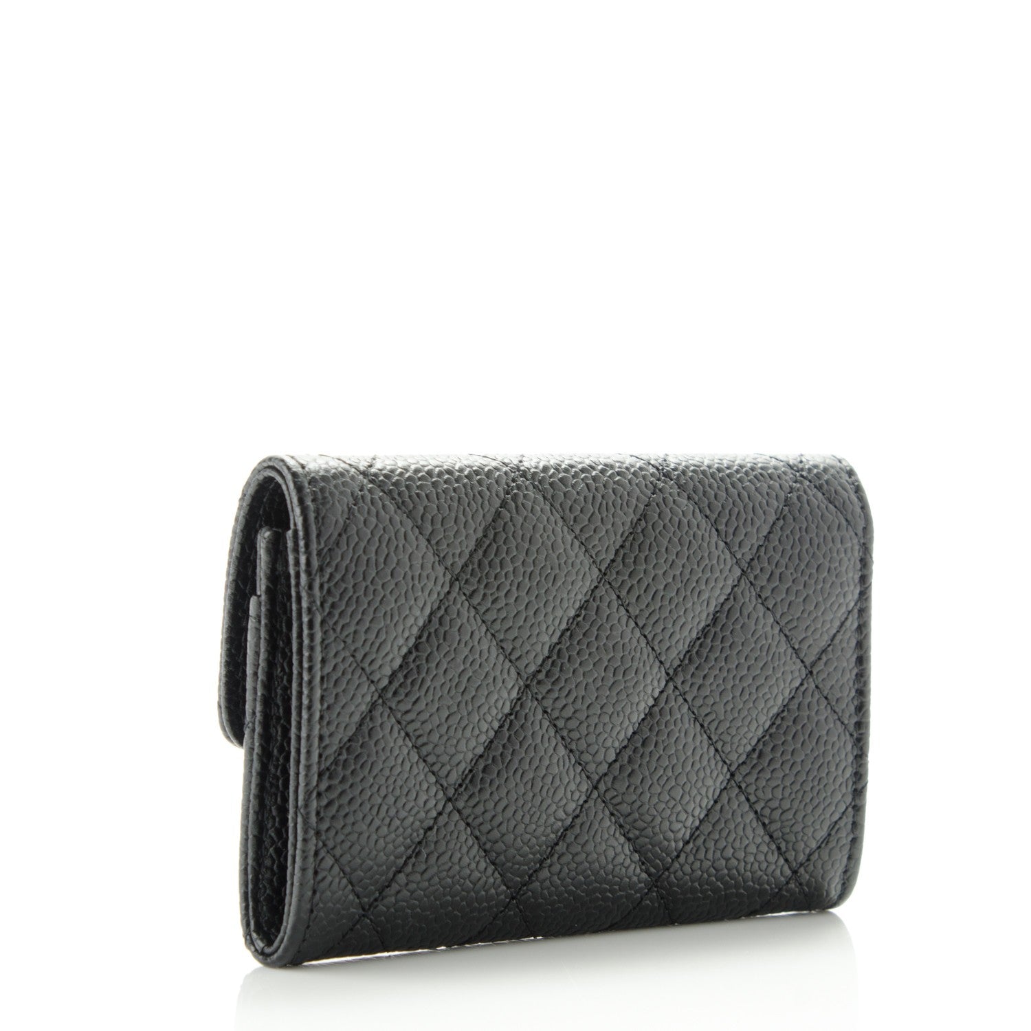 Chanel Caviar Quilted Flap Card Holder Black 3 of 8