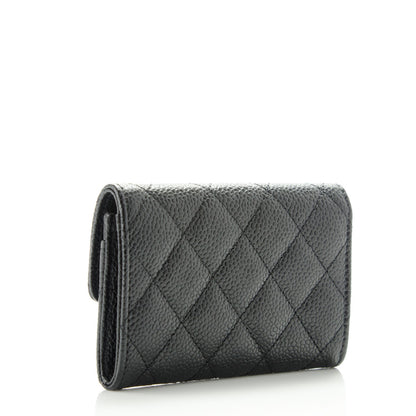 Chanel Caviar Quilted Flap Card Holder Black 3 of 8