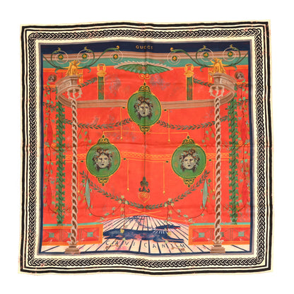 Gucci Silk Cave Canem Print Square Scarf 1 of 5