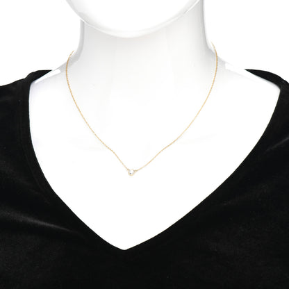 Tiffany 18K Yellow Gold Diamond .24ct Elsa Peretti Diamonds by the Yard Pendant Necklace 2 of 5