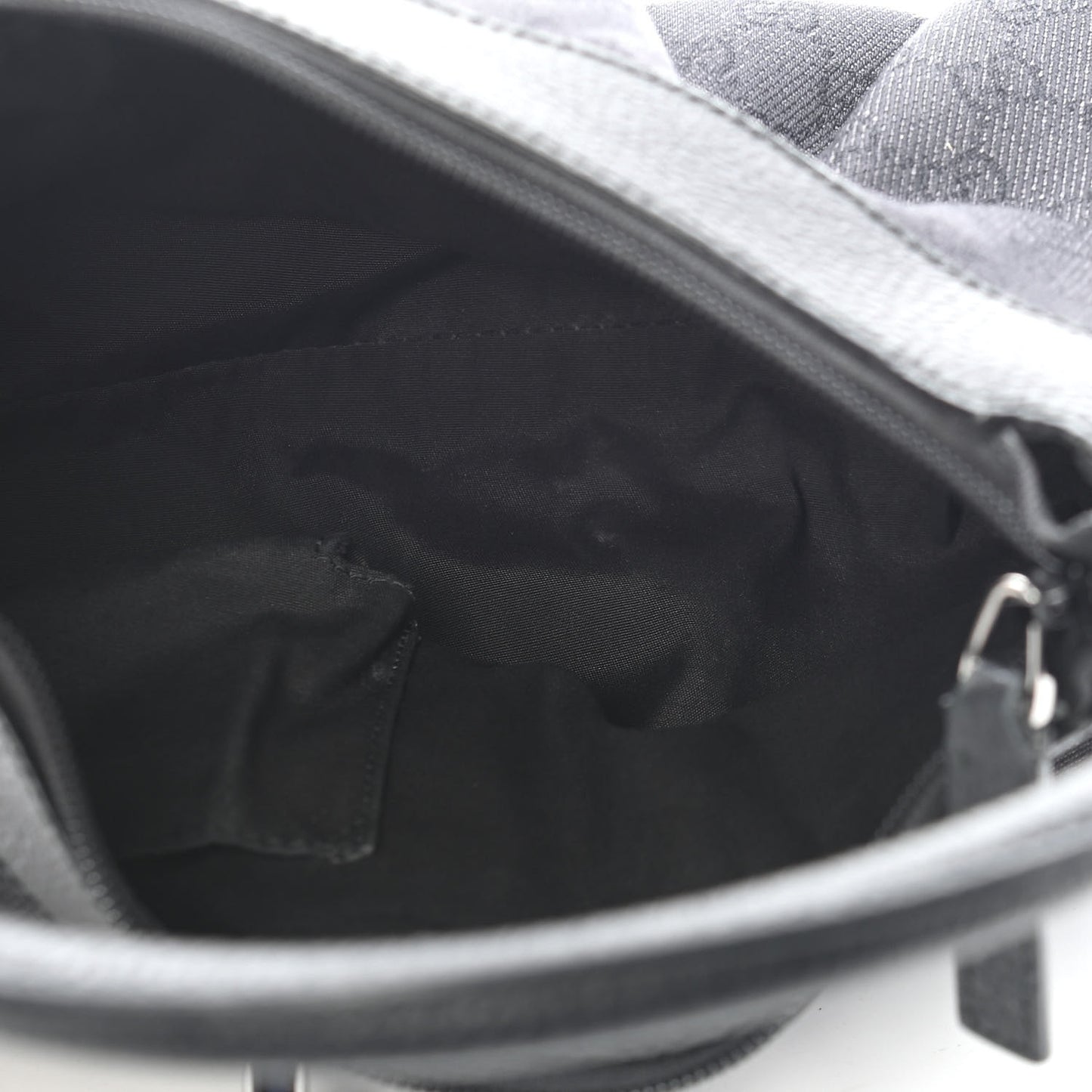 Monogram Medium D Gold Ring Hobo Black