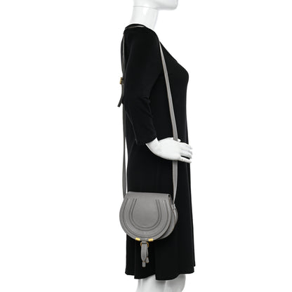 Chloe Calfskin Mini Marcie Round Crossbody Bag Cashmere Grey 2 of 12