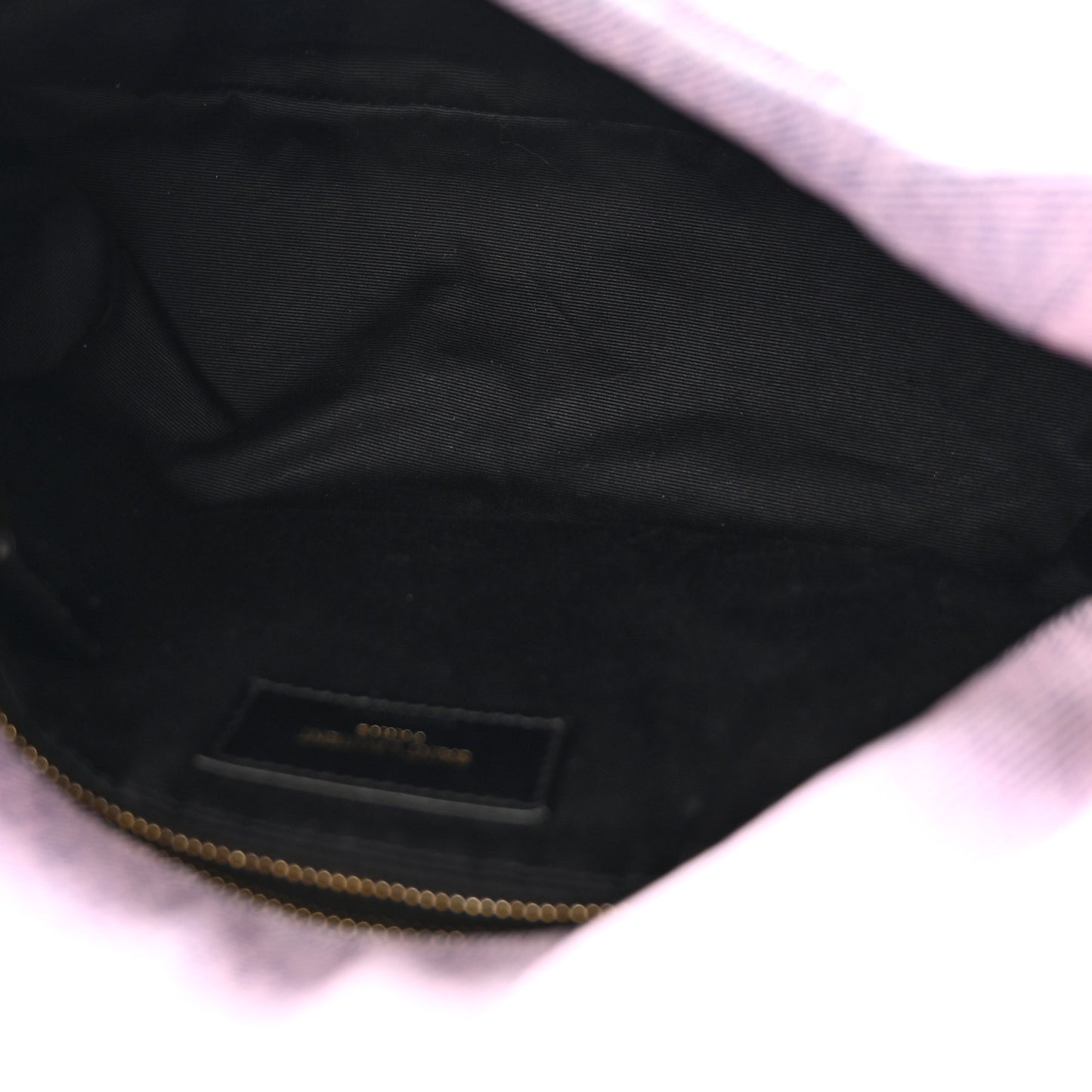 Denim Quilted Small Loulou Puffer Monogram Chain Satchel Bleached Lilac