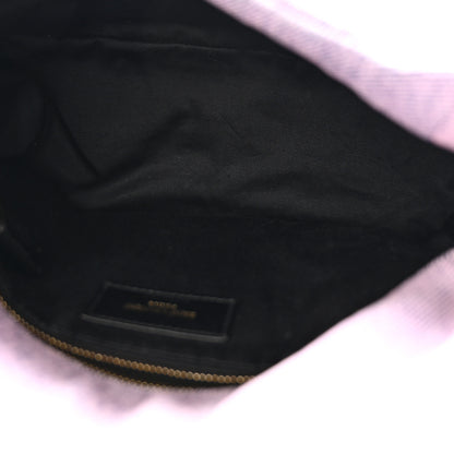 Saint Laurent Denim Quilted Small Loulou Puffer Monogram Chain Satchel Bleached Lilac 5 of 12