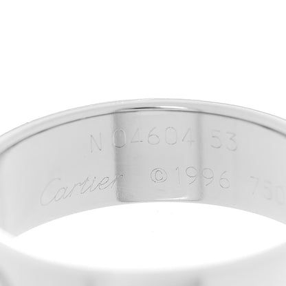 Cartier 18K White Gold 5.5mm LOVE Ring 53 6.5 4 of 4