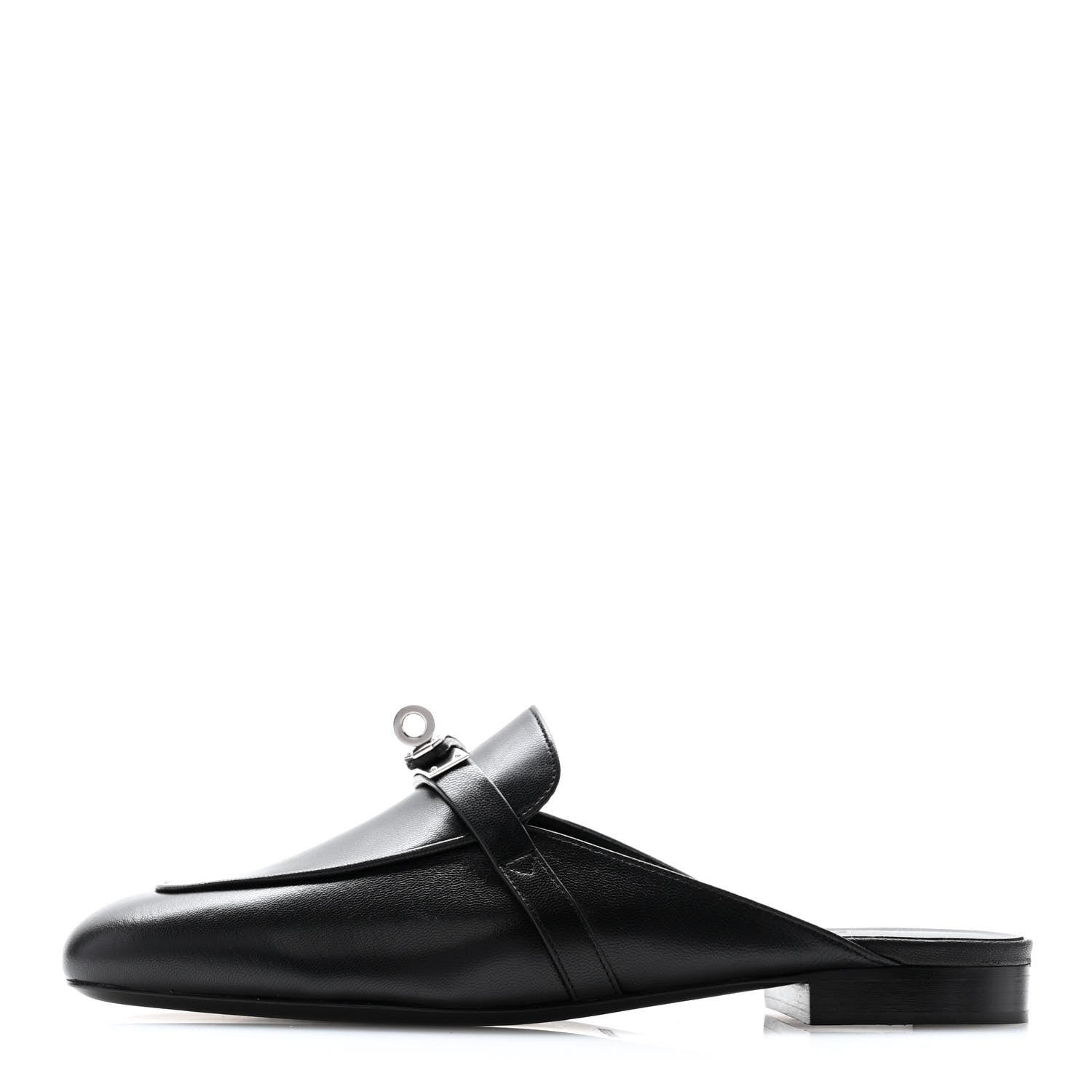Hermes Calfskin Oz Mules 39 Black 1 of 9