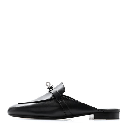 Hermes Calfskin Oz Mules 39 Black 1 of 9