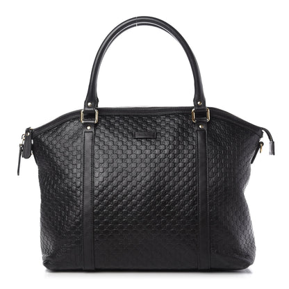 Gucci Soft Microguccissima Large Dome Satchel Black 1 of 10