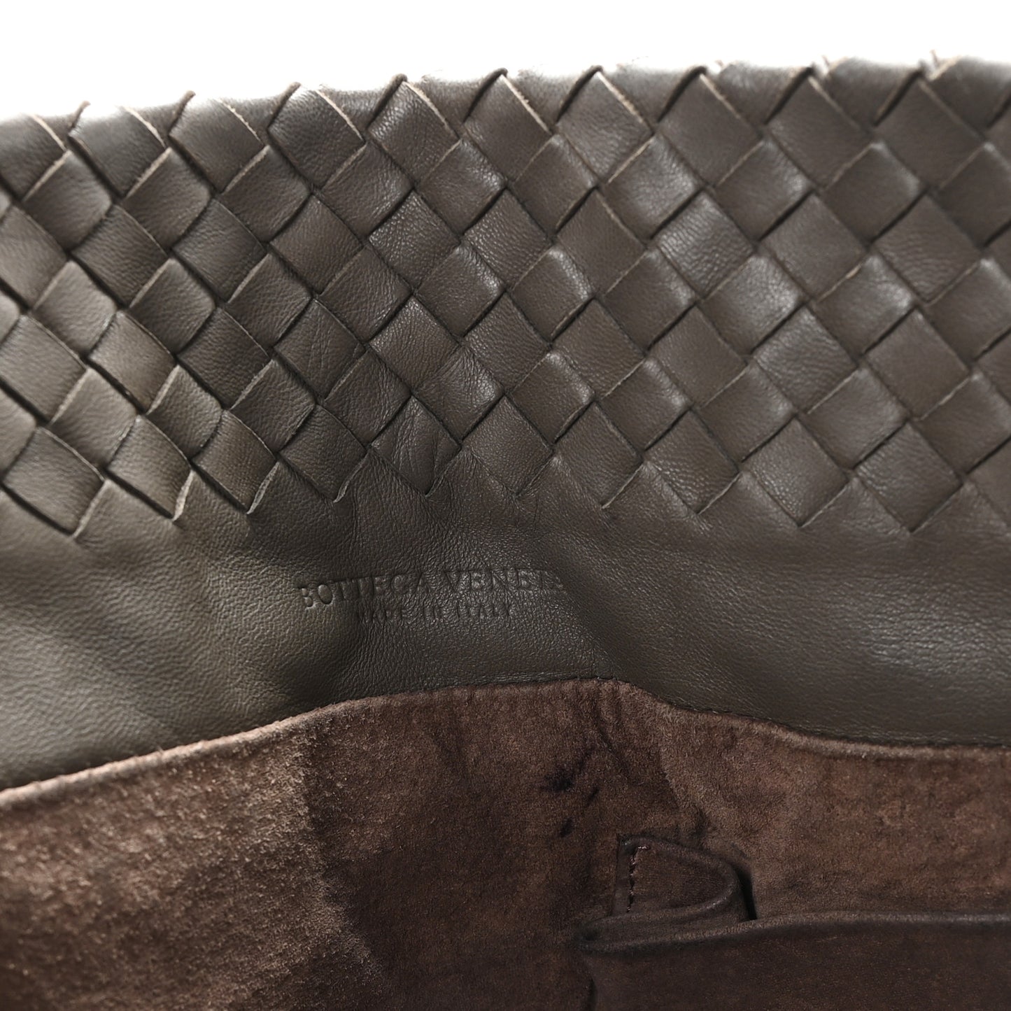 Nappa Intrecciato Small Seamless Tote  Grey