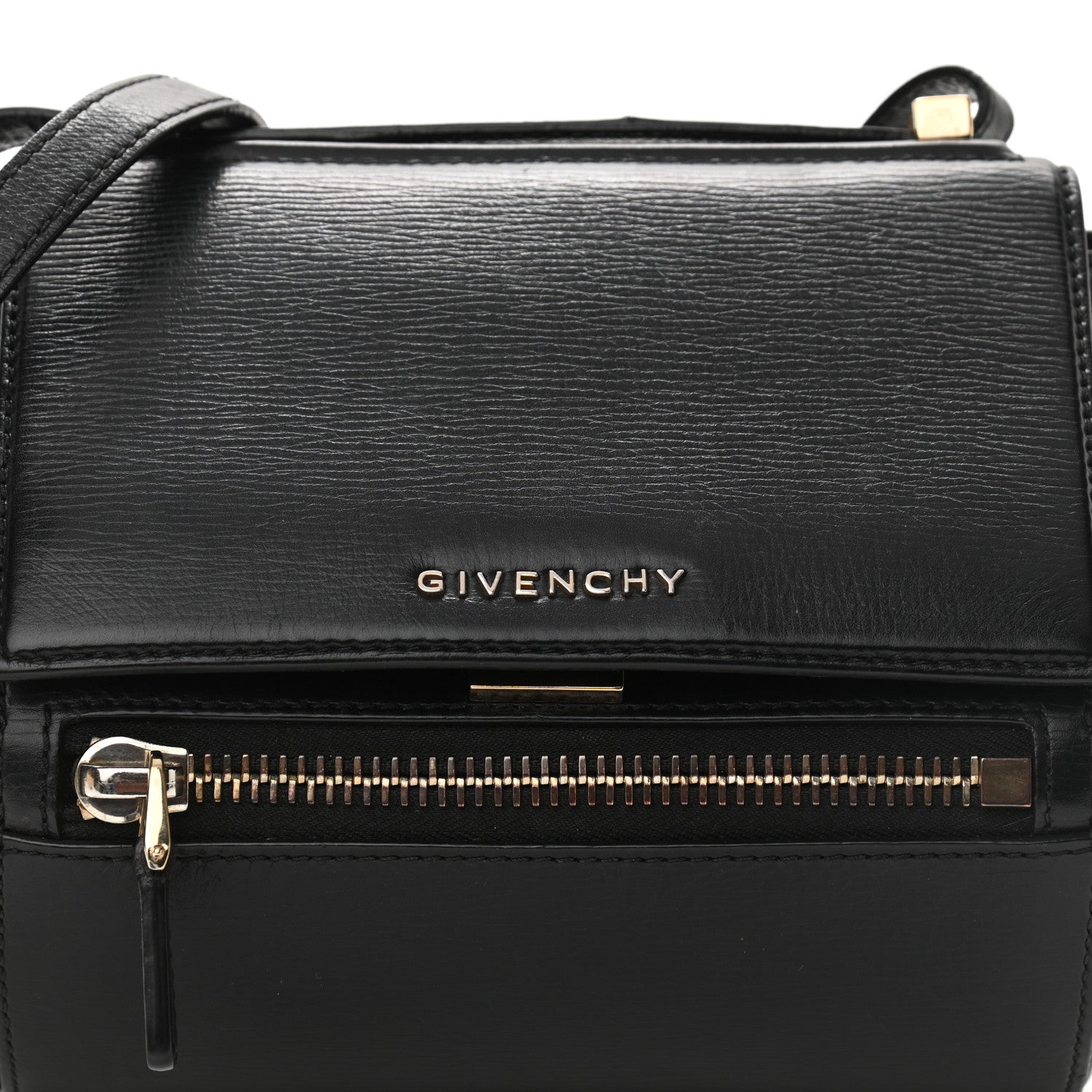 Givenchy Textured Calfskin Mini Pandora Box Crossbody Bag Black 10 of 13