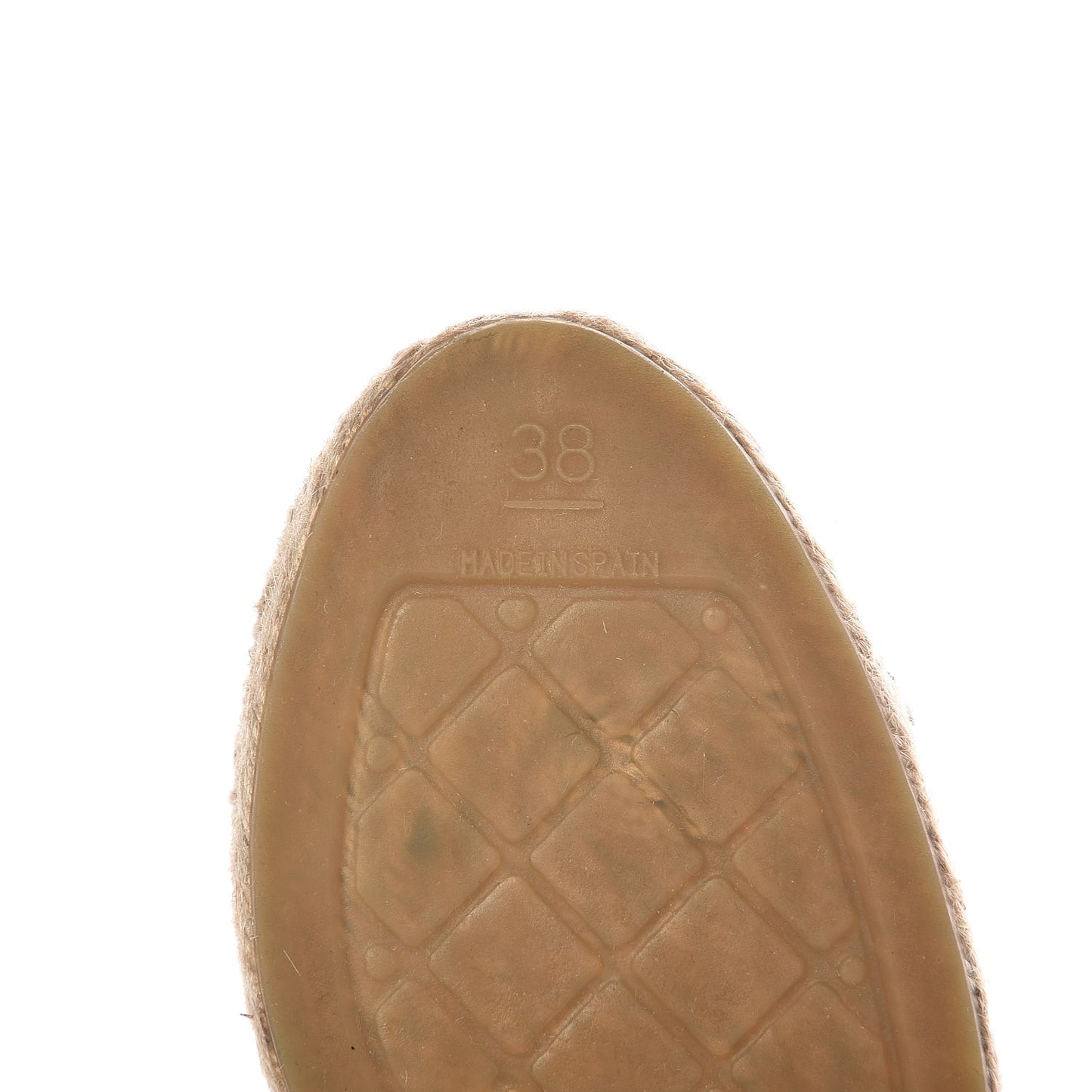 Toile Sequin CC Espadrilles 38 Beige Black