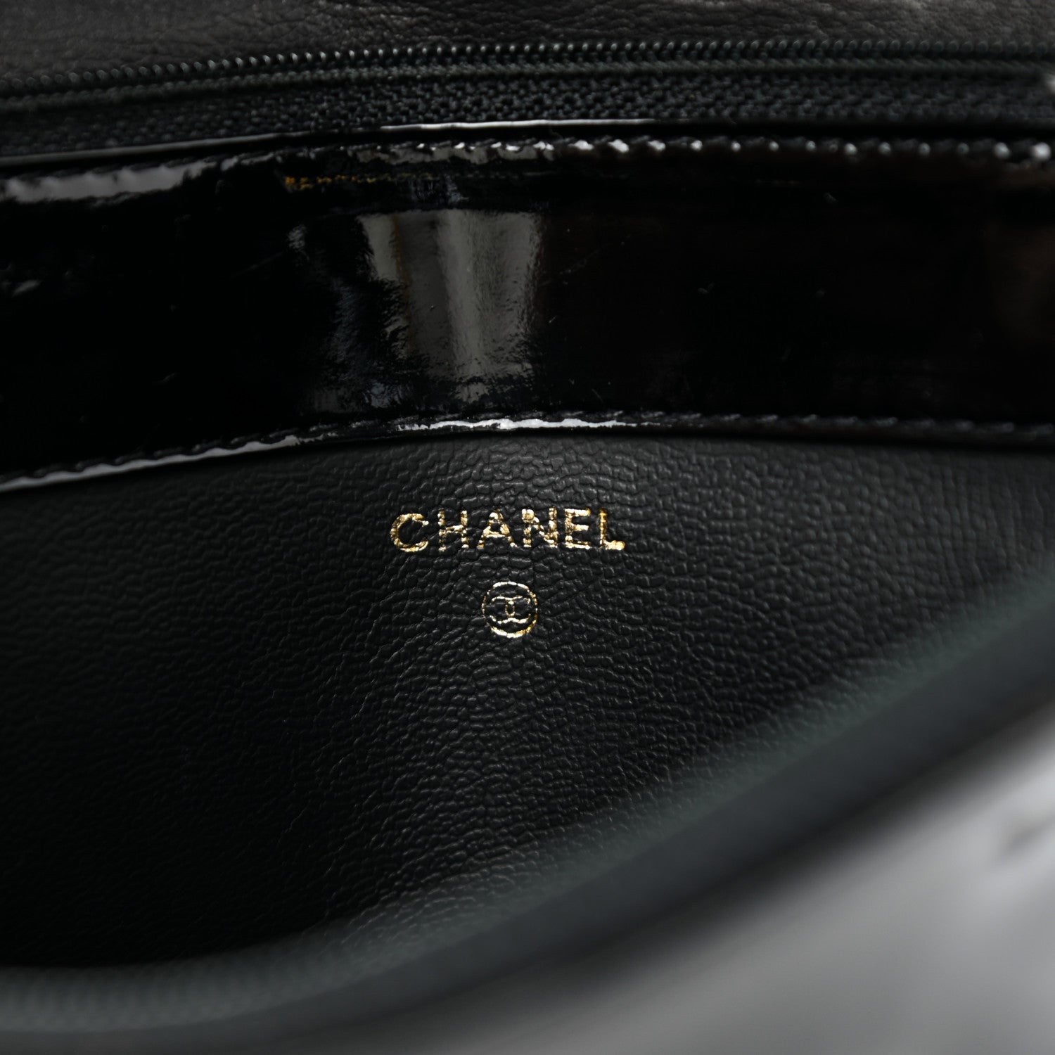 Chanel Patent Timeless CC Cosmetic Pouch Black 6 of 11